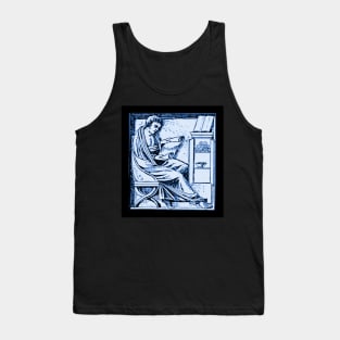 The Roman Reader Woodcut From a Sarcophagus of a Greek Physician Tank Top